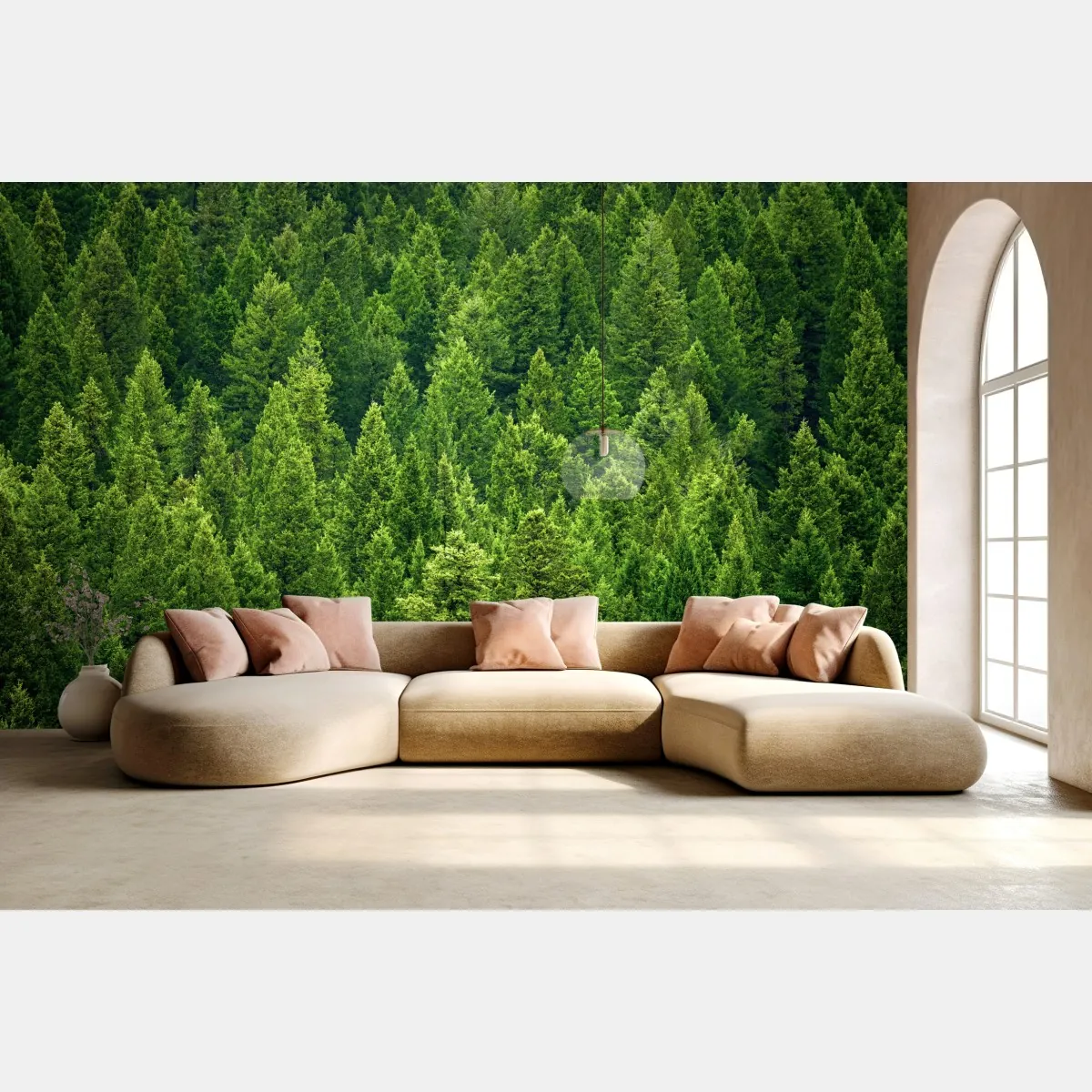 Fototapeta bujna korona lasu sosnowego – Wallissimo® Fototapeta bujna korona lasu sosnowego – Wallissimo®