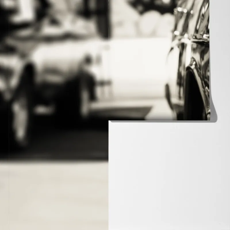 Fototapeta zabytkowy chromowany samochód zbliżenie – Wallissimo® Fototapeta zabytkowy chromowany samochód zbliżenie – Wallissimo®