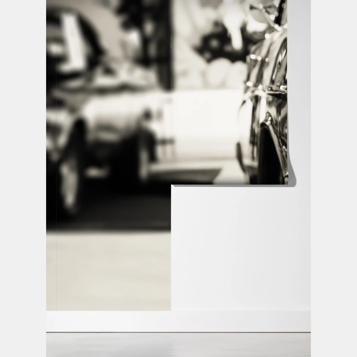 Fototapeta zabytkowy chromowany samochód zbliżenie – Wallissimo® Fototapeta zabytkowy chromowany samochód zbliżenie – Wallissimo®