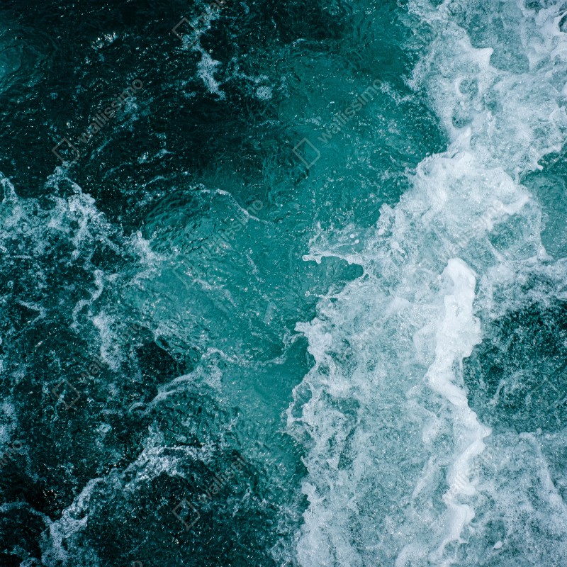 Fototapeta turkusowe fale morskie – Wallissimo® Fototapeta turkusowe fale morskie – Wallissimo®