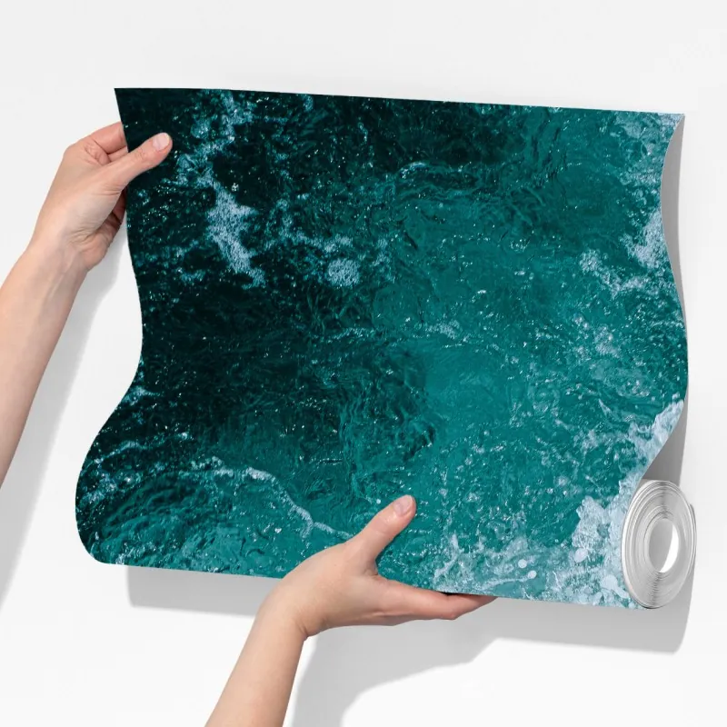 Fototapeta turkusowe fale morskie – Wallissimo® Fototapeta turkusowe fale morskie – Wallissimo®