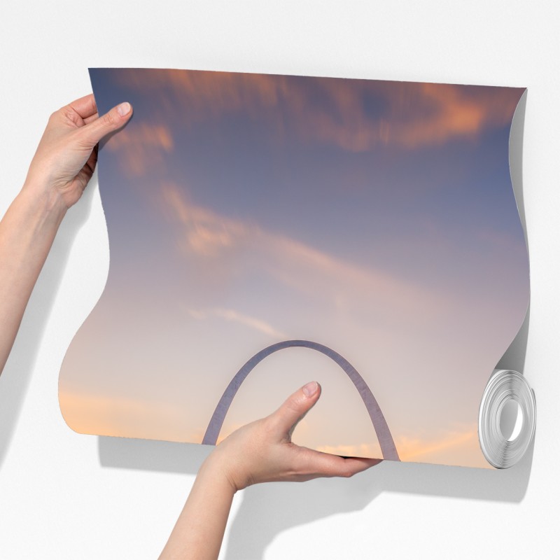 Fototapeta St. Louis panorama o zmierzchu – Wallissimo® Fototapeta St. Louis panorama o zmierzchu – Wallissimo®