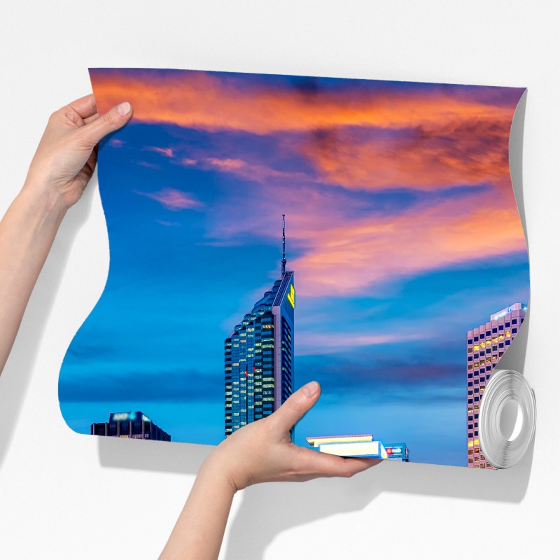 Fototapeta Perth panorama miasta o zachodzie słońca – Wallissimo® Fototapeta Perth panorama miasta o zachodzie słońca – Wallissimo®