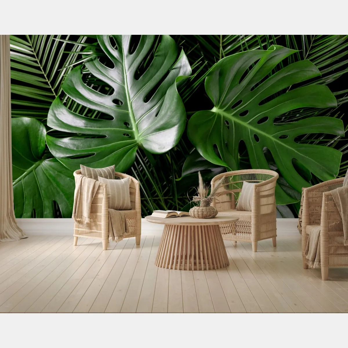 Fototapeta bujne liście monstery – Wallissimo® Fototapeta bujne liście monstery – Wallissimo®