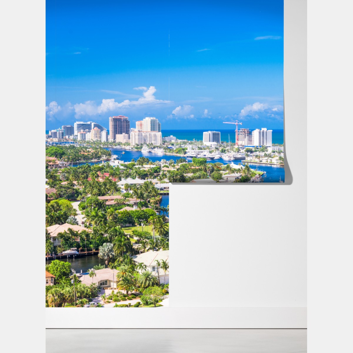 Fototapeta Fort Lauderdale panorama nad wybrzeżem – Wallissimo® Fototapeta Fort Lauderdale panorama nad wybrzeżem – Wallissimo®