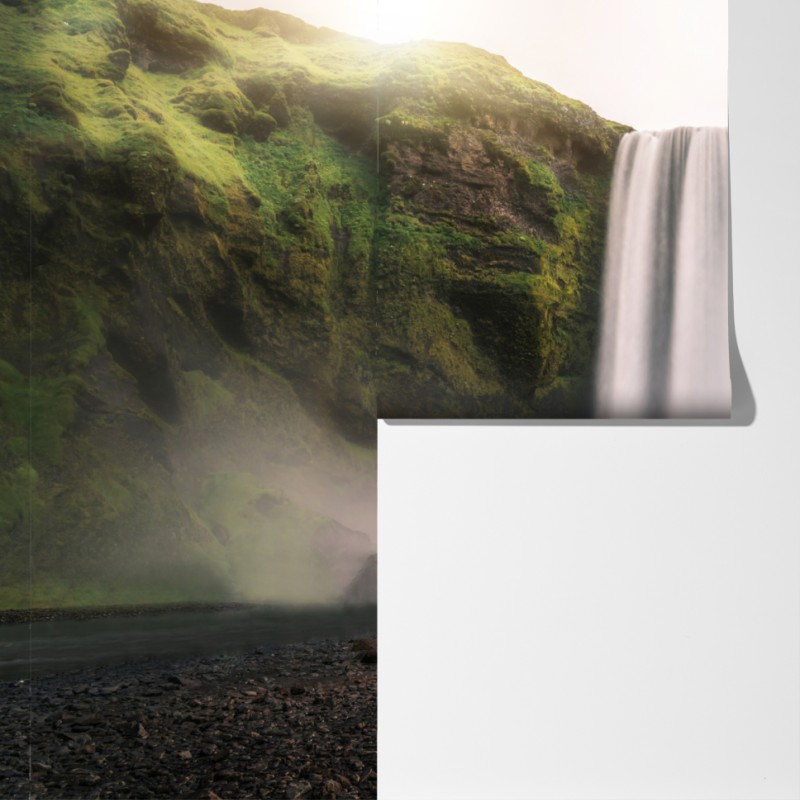 Fototapeta majestatyczny wodospad Skogafoss – Wallissimo® Fototapeta majestatyczny wodospad Skogafoss – Wallissimo®