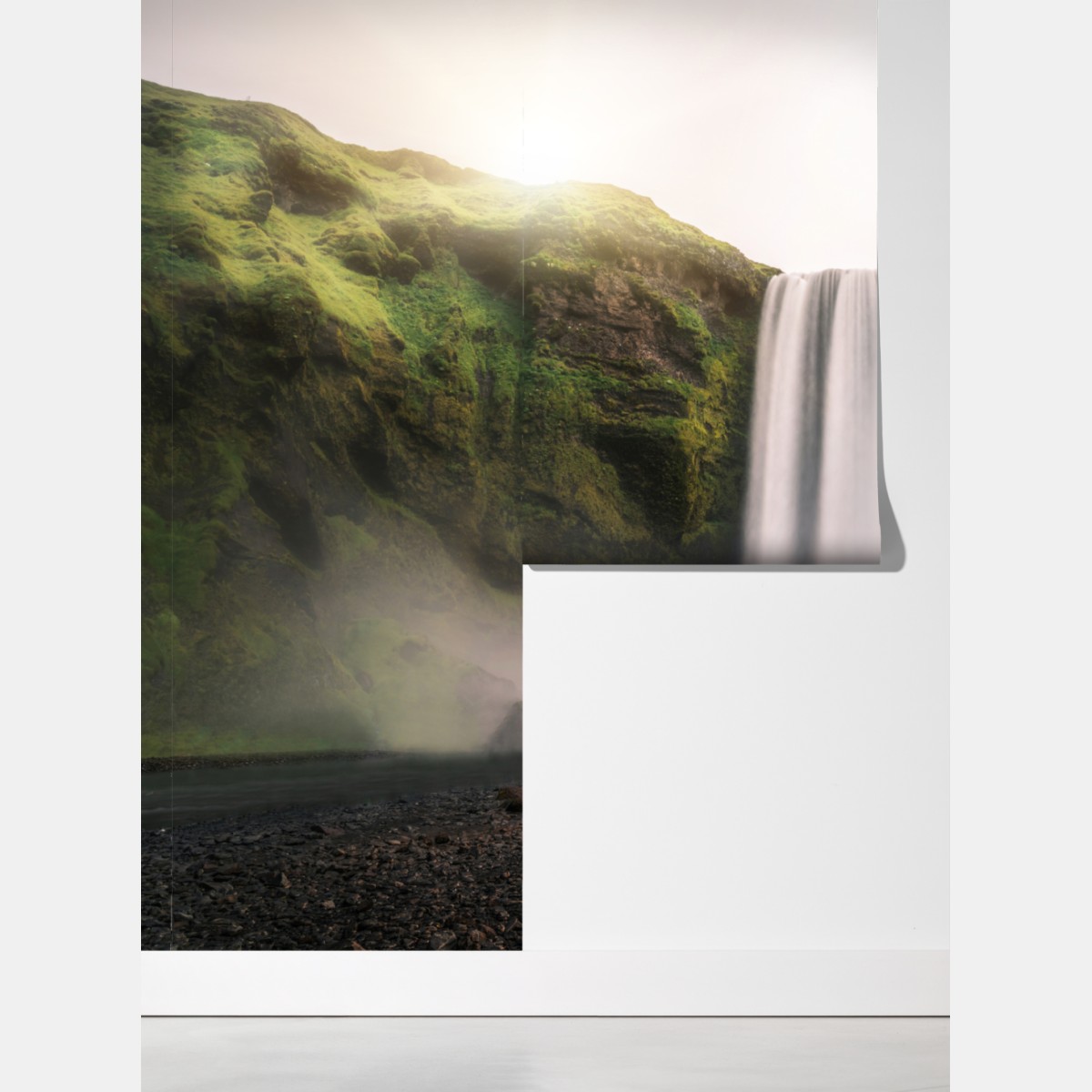 Fototapeta majestatyczny wodospad Skogafoss – Wallissimo® Fototapeta majestatyczny wodospad Skogafoss – Wallissimo®