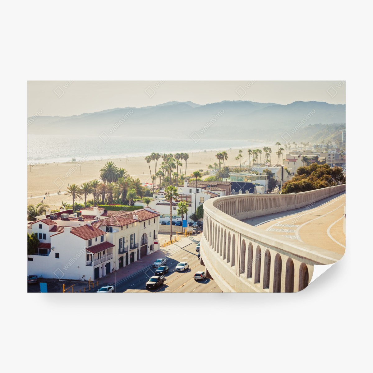 Fototapeta Santa Monica nadmorska panorama – Wallissimo® Fototapeta Santa Monica nadmorska panorama – Wallissimo®