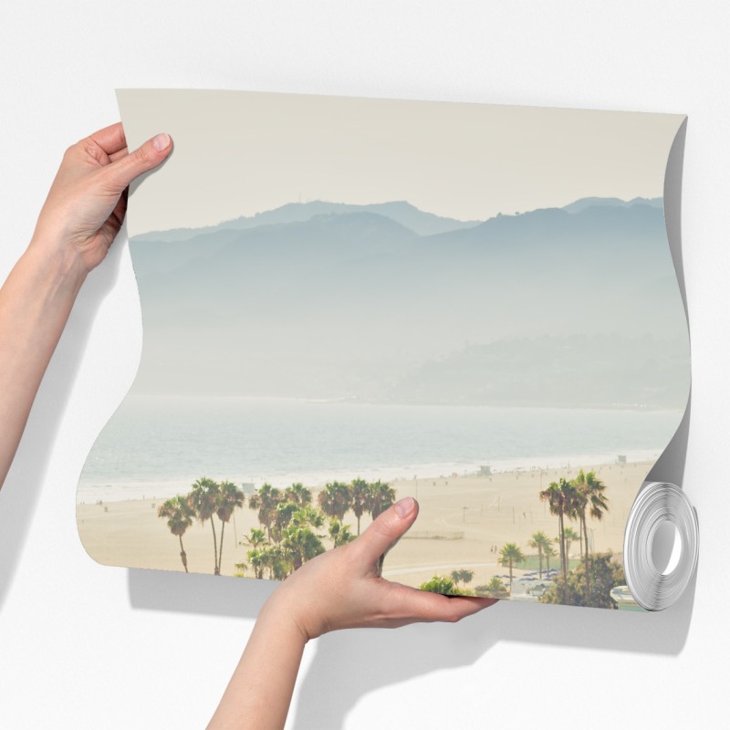 Fototapeta Santa Monica nadmorska panorama – Wallissimo® Fototapeta Santa Monica nadmorska panorama – Wallissimo®