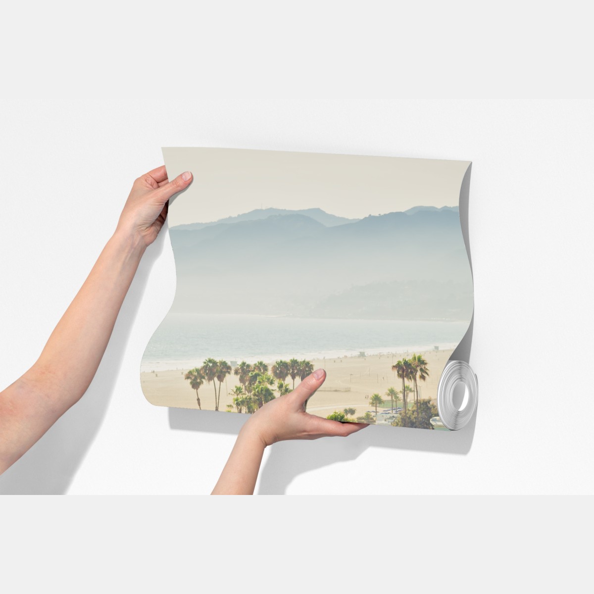 Fototapeta Santa Monica nadmorska panorama – Wallissimo® Fototapeta Santa Monica nadmorska panorama – Wallissimo®