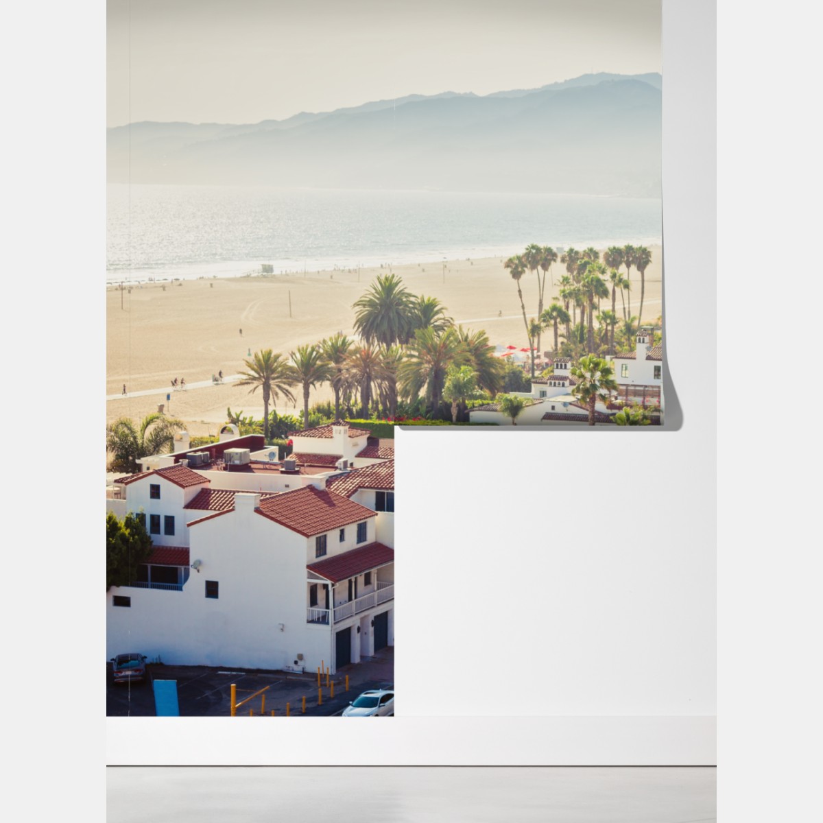 Fototapeta Santa Monica nadmorska panorama – Wallissimo® Fototapeta Santa Monica nadmorska panorama – Wallissimo®