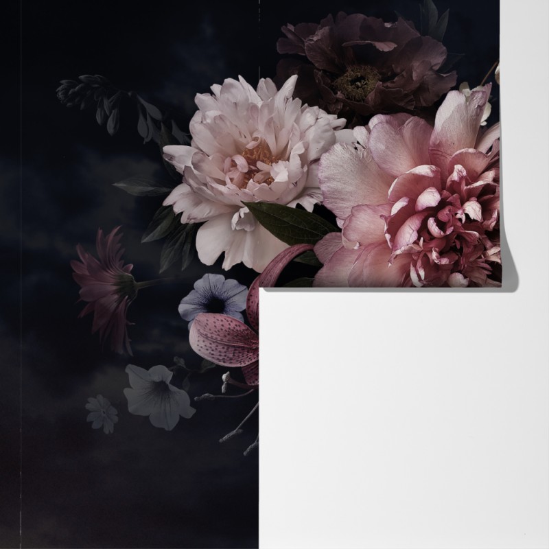 Fototapeta bukiet piwonii i hortensji – Wallissimo® Fototapeta bukiet piwonii i hortensji – Wallissimo®