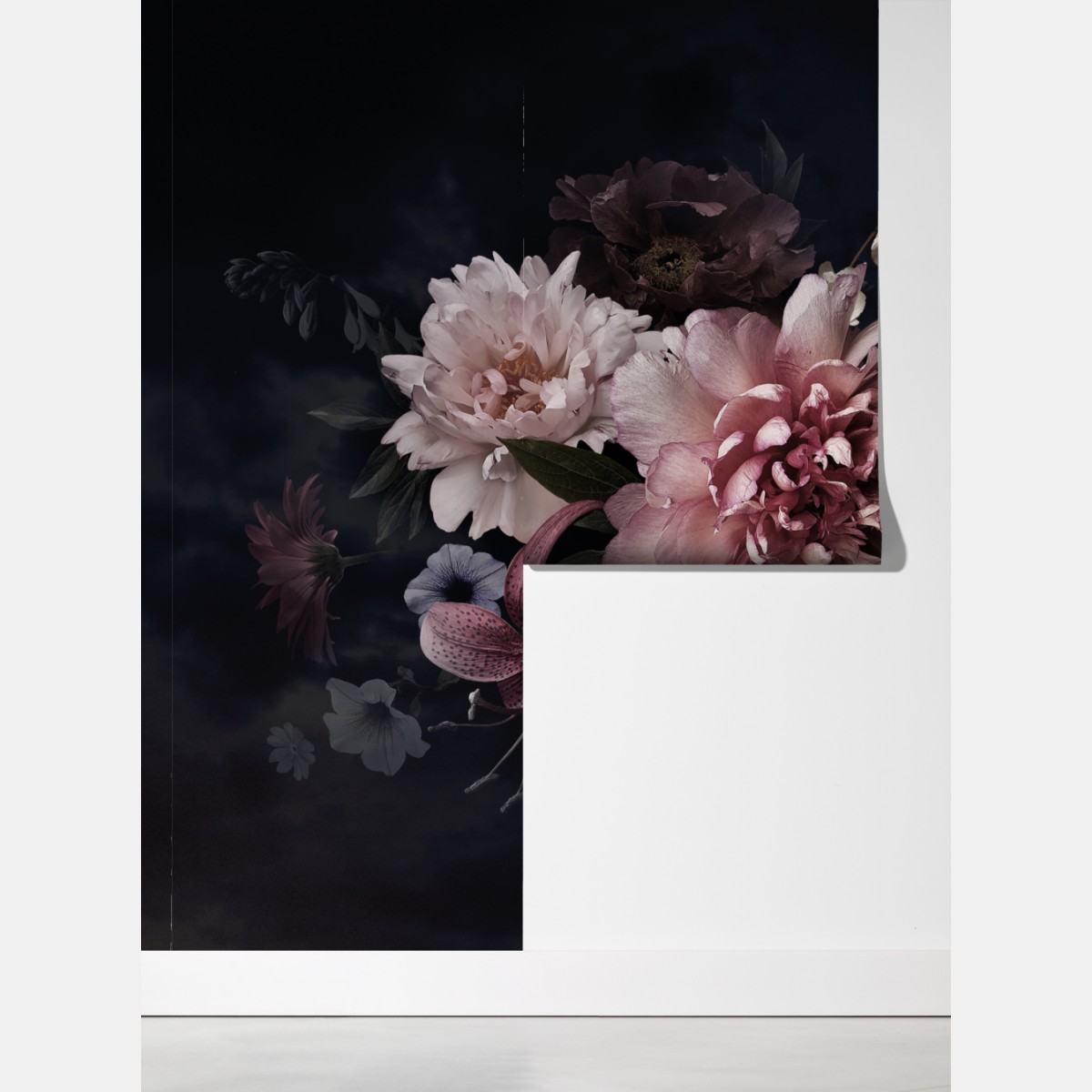 Fototapeta bukiet piwonii i hortensji – Wallissimo® Fototapeta bukiet piwonii i hortensji – Wallissimo®