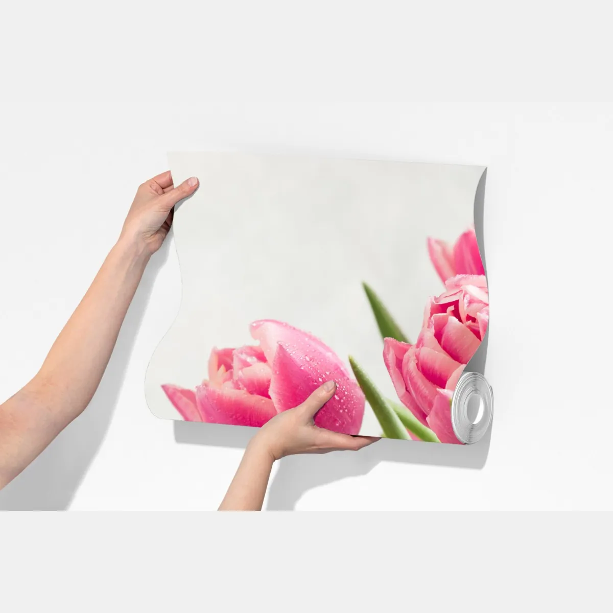 Fototapeta elegancki bukiet różowych tulipanów – Wallissimo® Fototapeta elegancki bukiet różowych tulipanów – Wallissimo®