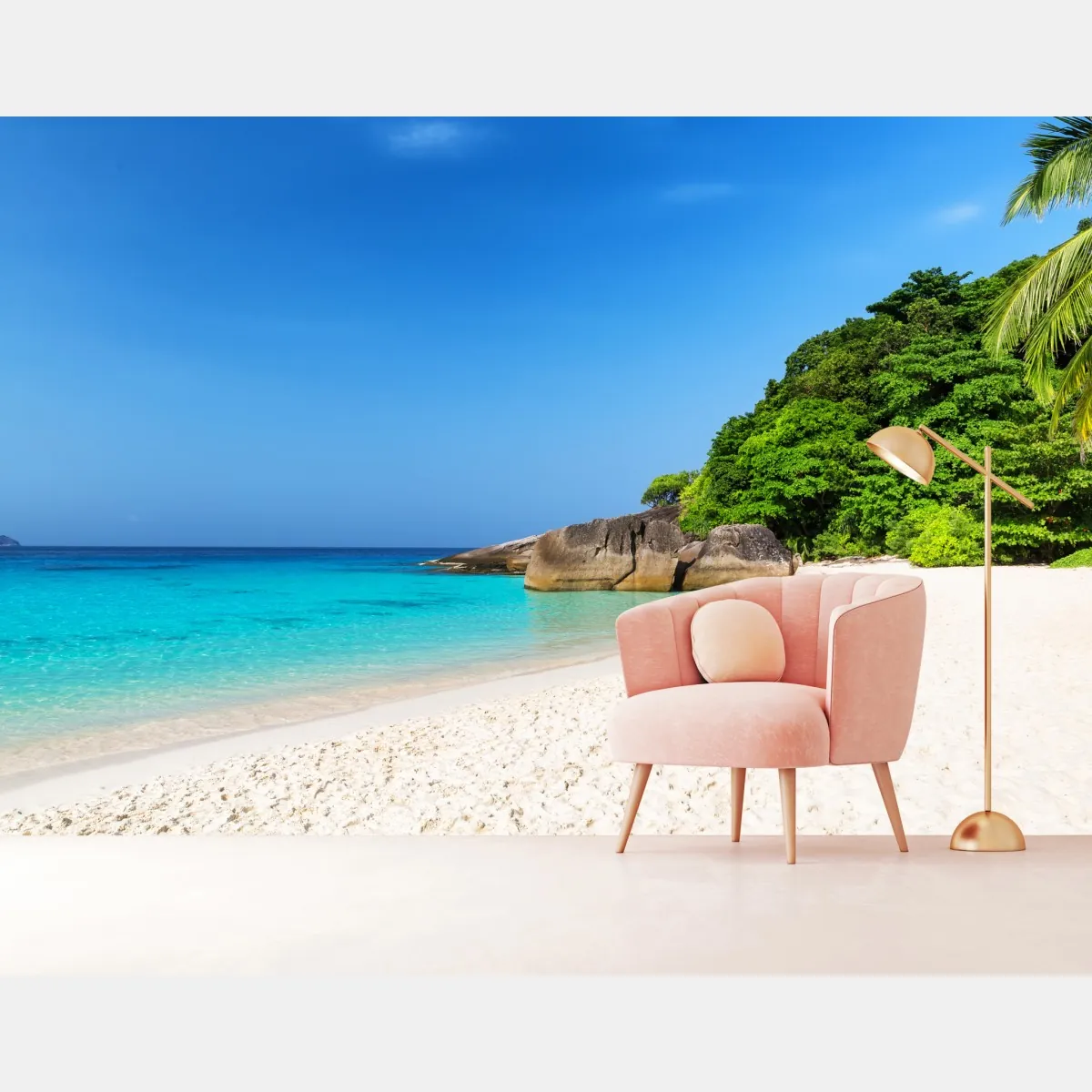 Fototapeta Wyspy Similan turkusowa plaża – Wallissimo® Fototapeta Wyspy Similan turkusowa plaża – Wallissimo®