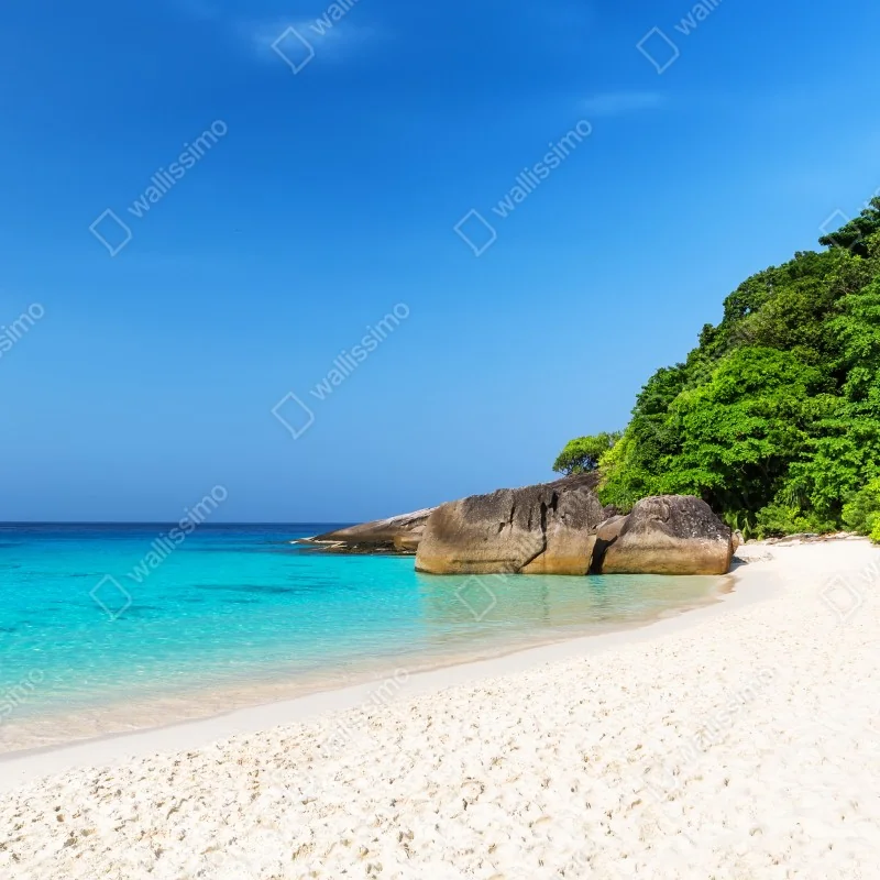 Fototapeta Wyspy Similan turkusowa plaża – Wallissimo® Fototapeta Wyspy Similan turkusowa plaża – Wallissimo®