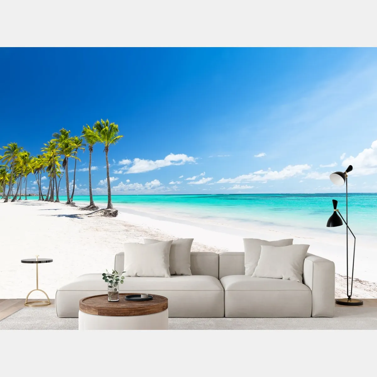 Fototapeta palmy na plaży w Punta Cana – Wallissimo® Fototapeta palmy na plaży w Punta Cana – Wallissimo®