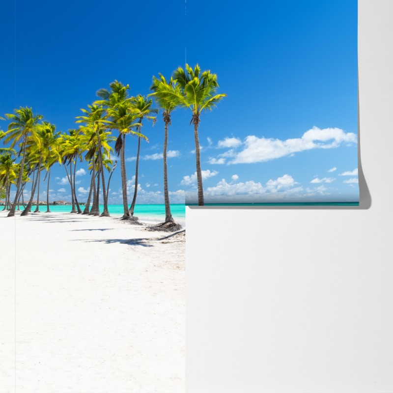Fototapeta palmy na plaży w Punta Cana – Wallissimo® Fototapeta palmy na plaży w Punta Cana – Wallissimo®