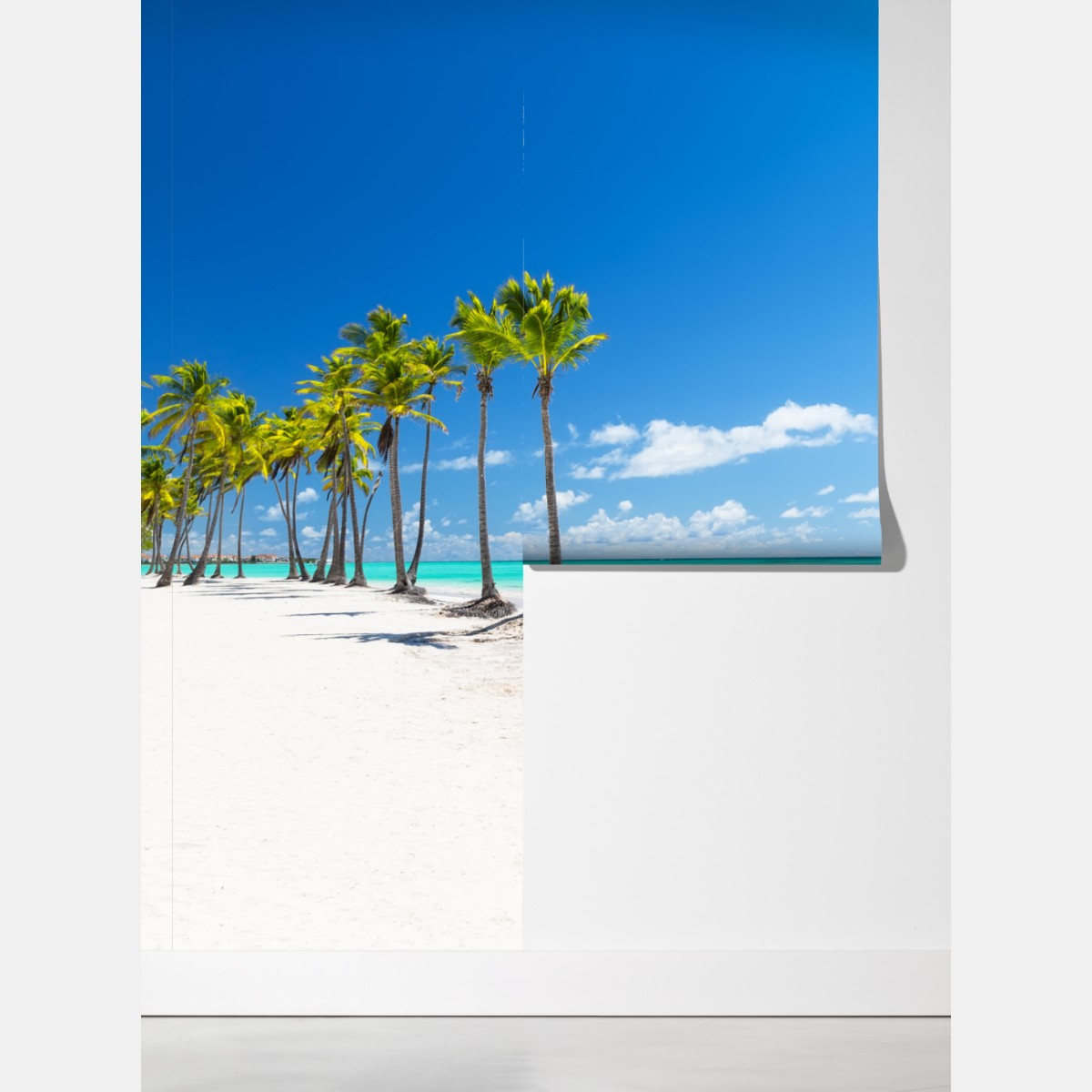 Fototapeta palmy na plaży w Punta Cana – Wallissimo® Fototapeta palmy na plaży w Punta Cana – Wallissimo®