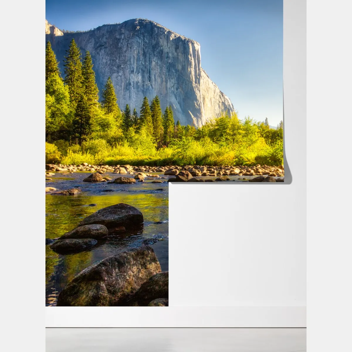 Fototapeta złota dolina nad rzeką – Wallissimo® Fototapeta złota dolina nad rzeką – Wallissimo®