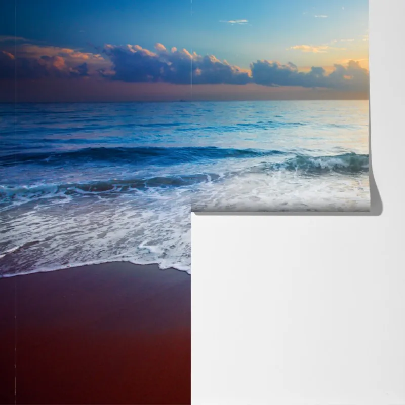 Fototapeta spokojny zachód słońca nad oceanem – Wallissimo® Fototapeta spokojny zachód słońca nad oceanem – Wallissimo®