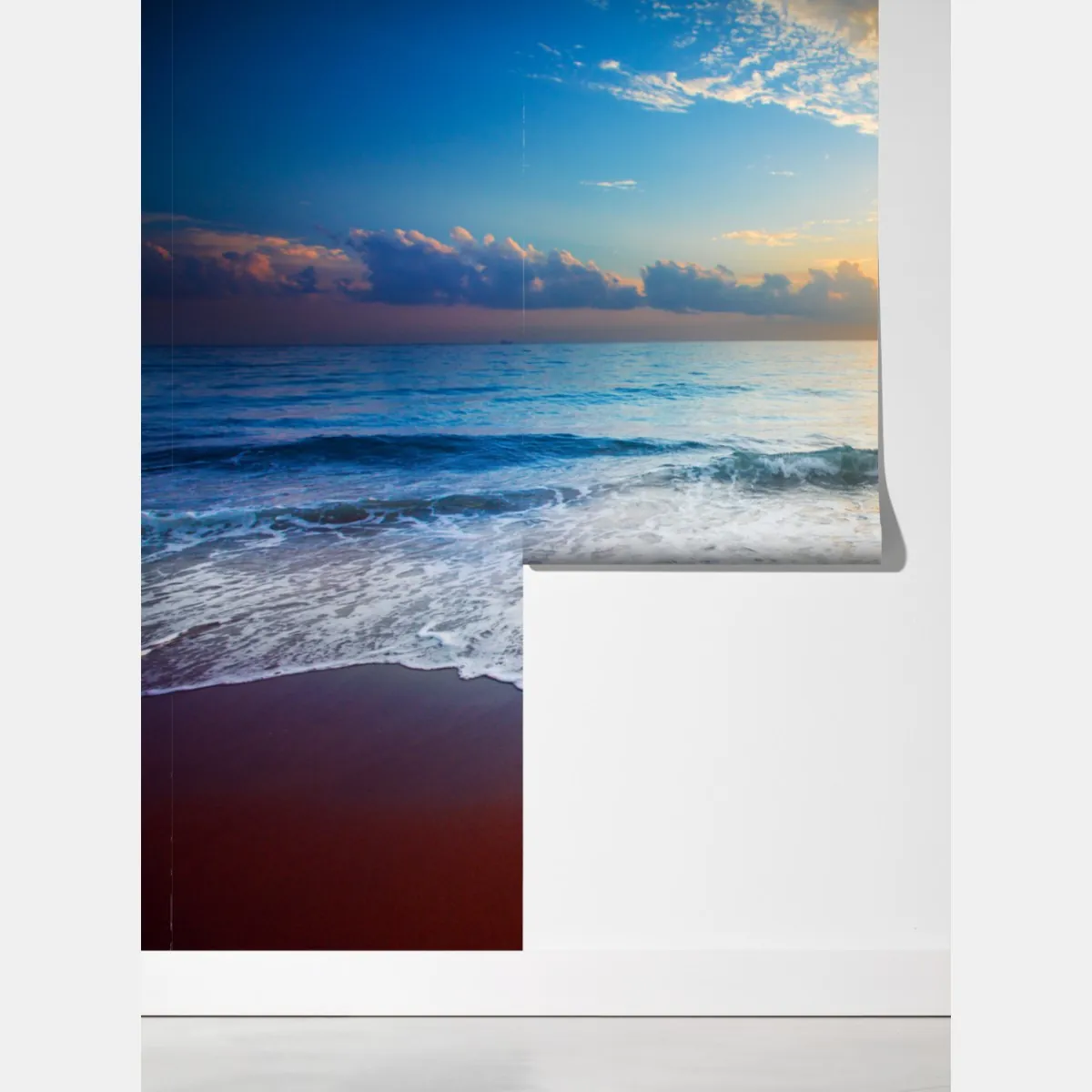 Fototapeta spokojny zachód słońca nad oceanem – Wallissimo® Fototapeta spokojny zachód słońca nad oceanem – Wallissimo®