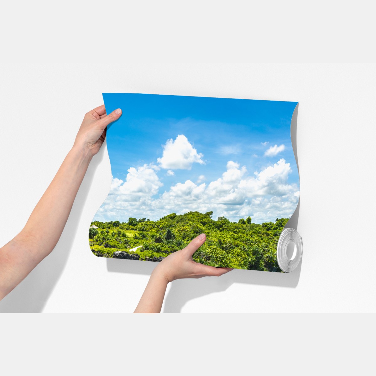 Fototapeta tropikalna drewniana kładka nad turkusową laguną – Wallissimo® Fototapeta tropikalna drewniana kładka nad turkusową laguną – Wallissimo®