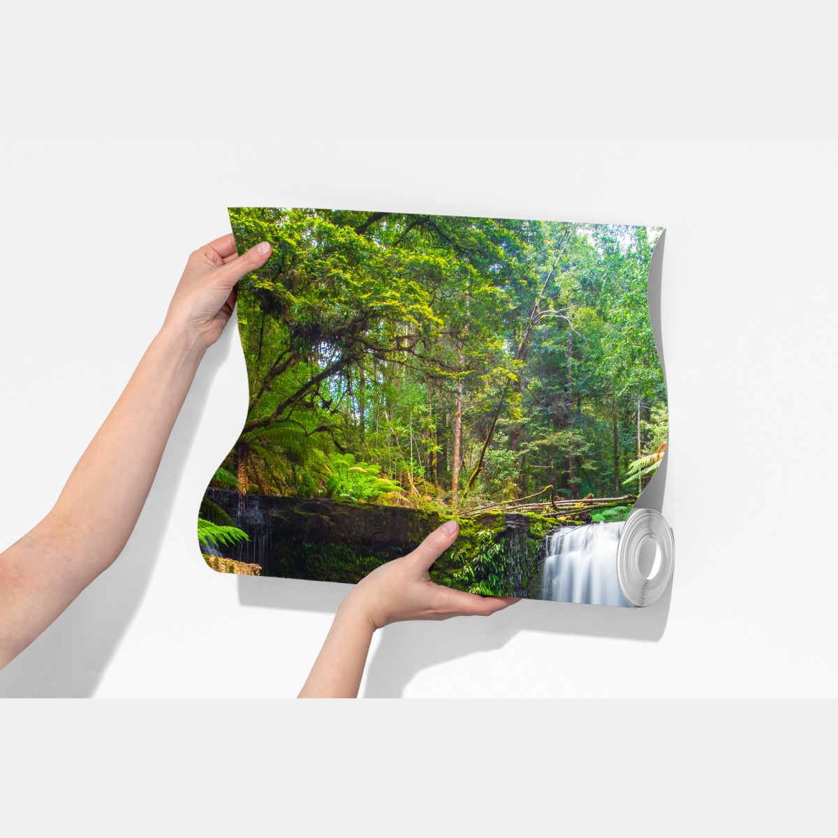 Fototapeta bujny leśny wodospad – Wallissimo® Fototapeta bujny leśny wodospad – Wallissimo®