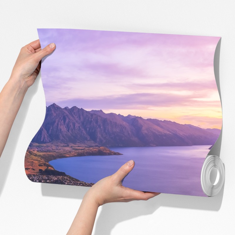 Fototapeta Queenstown panorama zmierzchu – Wallissimo® Fototapeta Queenstown panorama zmierzchu – Wallissimo®
