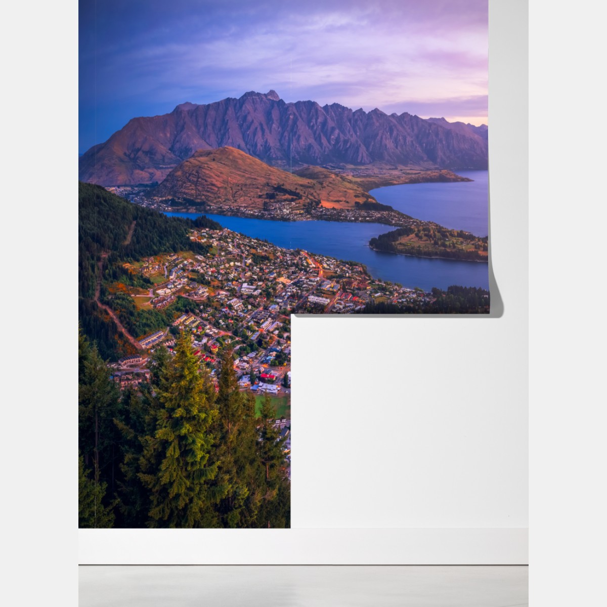 Fototapeta Queenstown panorama zmierzchu – Wallissimo® Fototapeta Queenstown panorama zmierzchu – Wallissimo®
