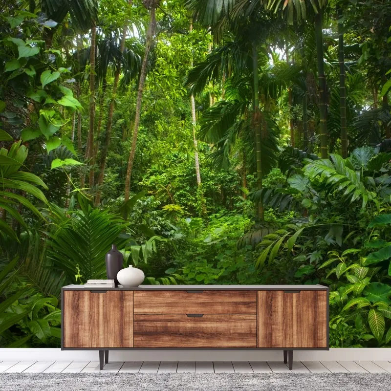 Fototapeta bujna tropikalna dżungla