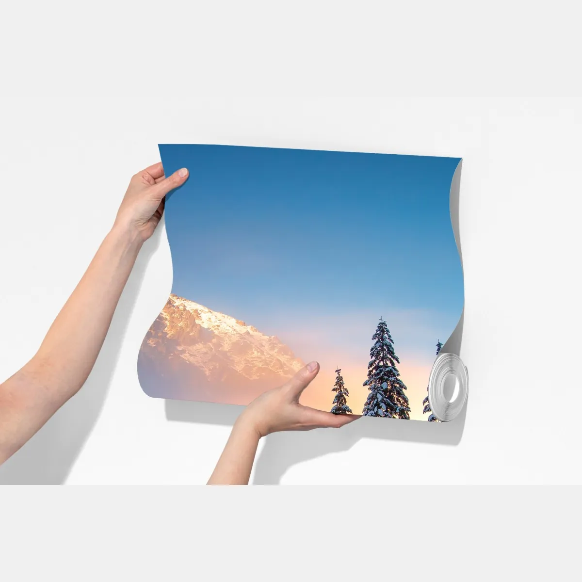 Fototapeta zimowy wschód słońca nad Morskim Okiem – Wallissimo® Fototapeta zimowy wschód słońca nad Morskim Okiem – Wallissimo®