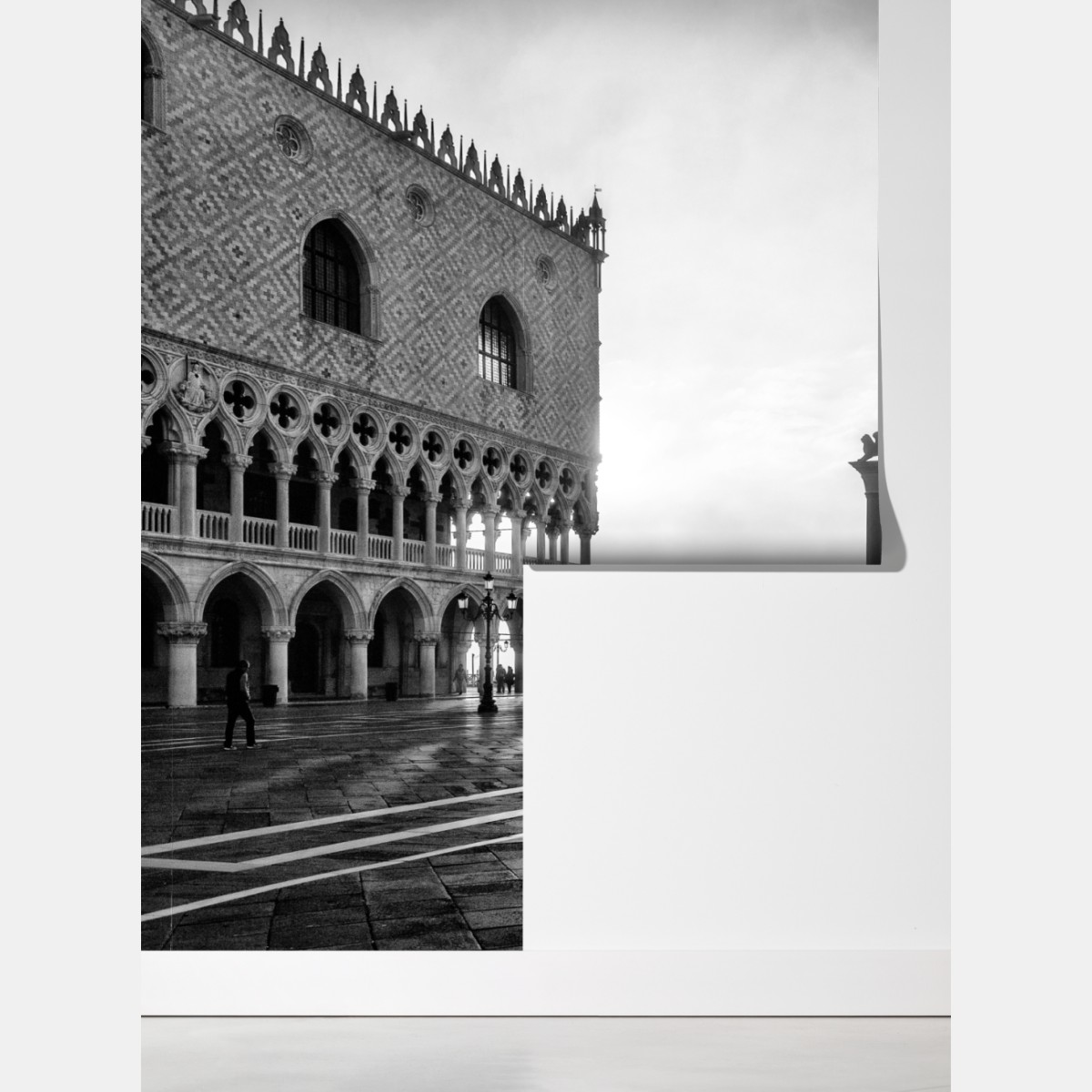 Fototapeta Wenecja plac w porannej mgle – Wallissimo® Fototapeta Wenecja plac w porannej mgle – Wallissimo®