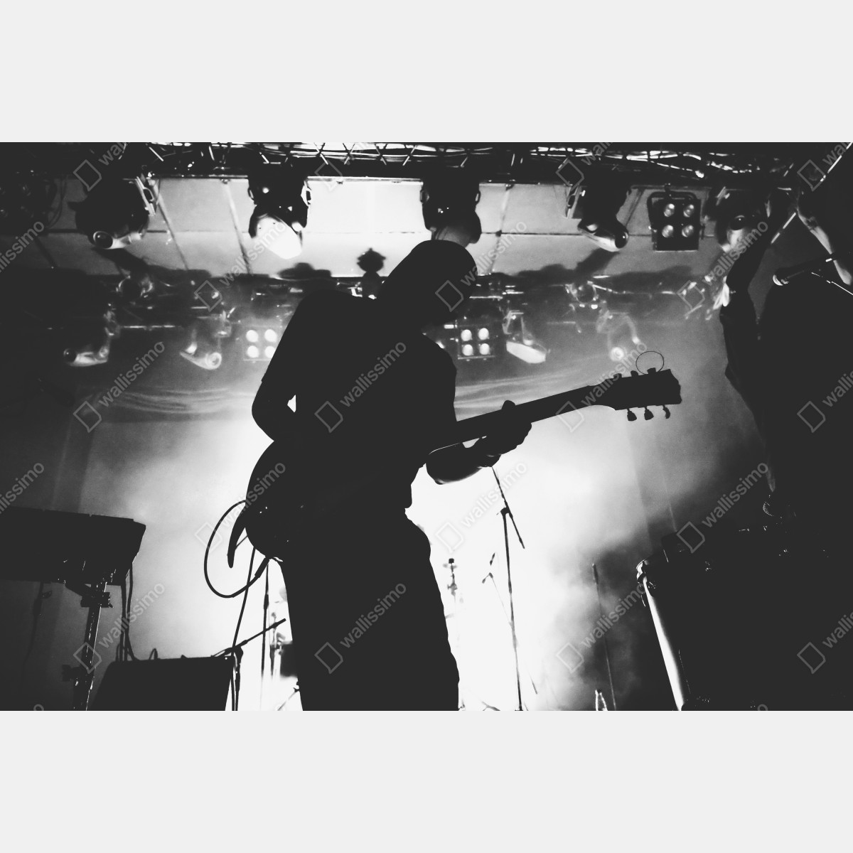Fototapeta silweta gitarzysty na koncercie – Wallissimo® Fototapeta silweta gitarzysty na koncercie – Wallissimo®
