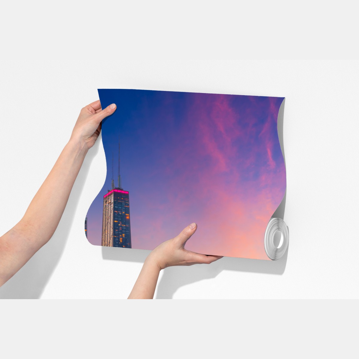 Fototapeta panorama Chicago o zmierzchu – Wallissimo® Fototapeta panorama Chicago o zmierzchu – Wallissimo®