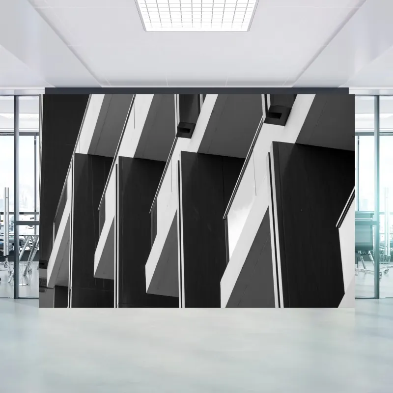 Fototapeta geometryczny wzór balkonów