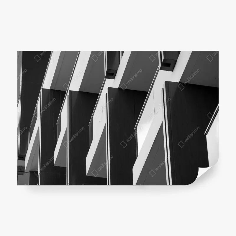 Fototapeta geometryczny wzór balkonów