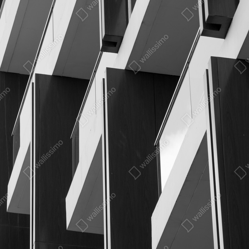 Fototapeta geometryczny wzór balkonów – Wallissimo® Fototapeta geometryczny wzór balkonów – Wallissimo®