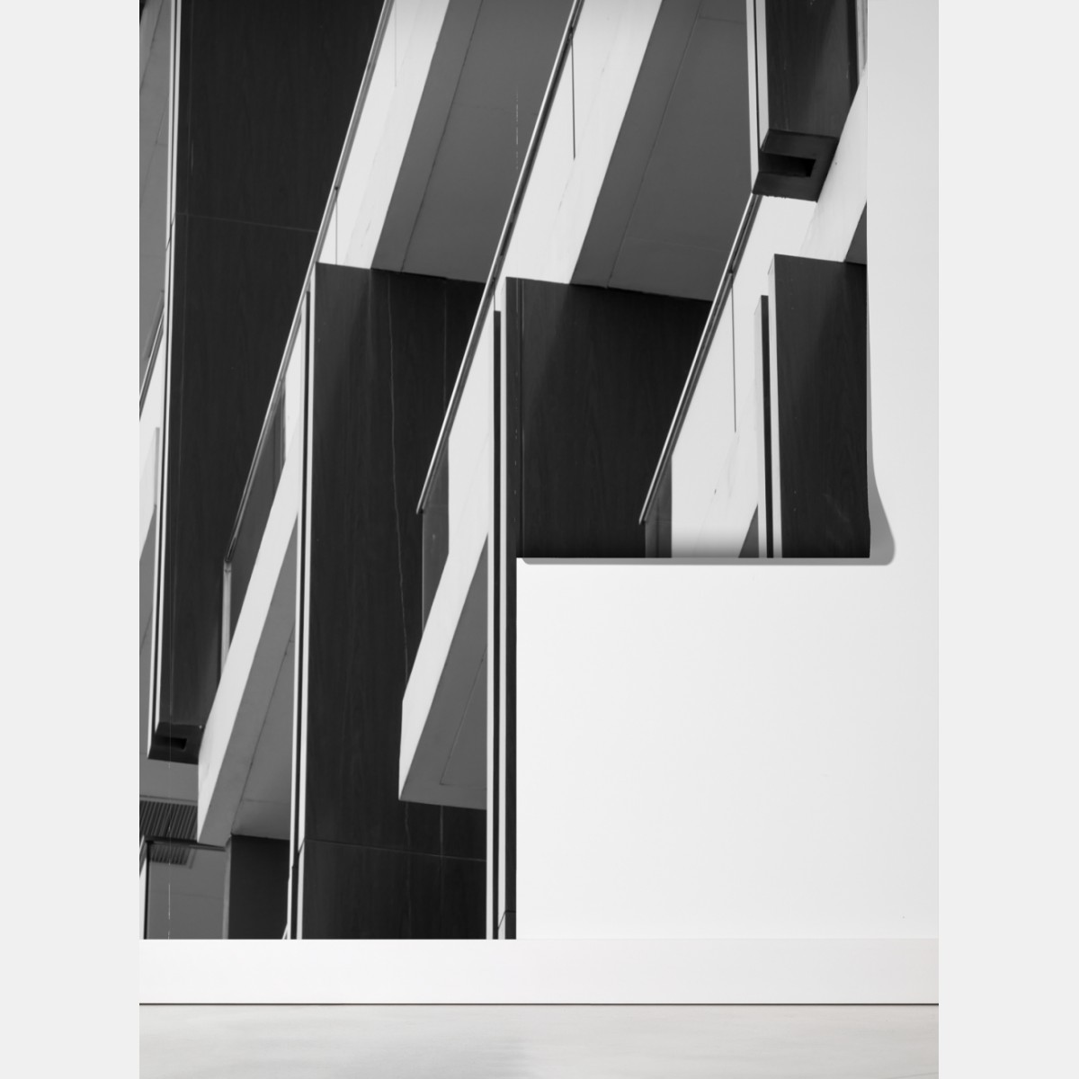 Fototapeta geometryczny wzór balkonów – Wallissimo® Fototapeta geometryczny wzór balkonów – Wallissimo®