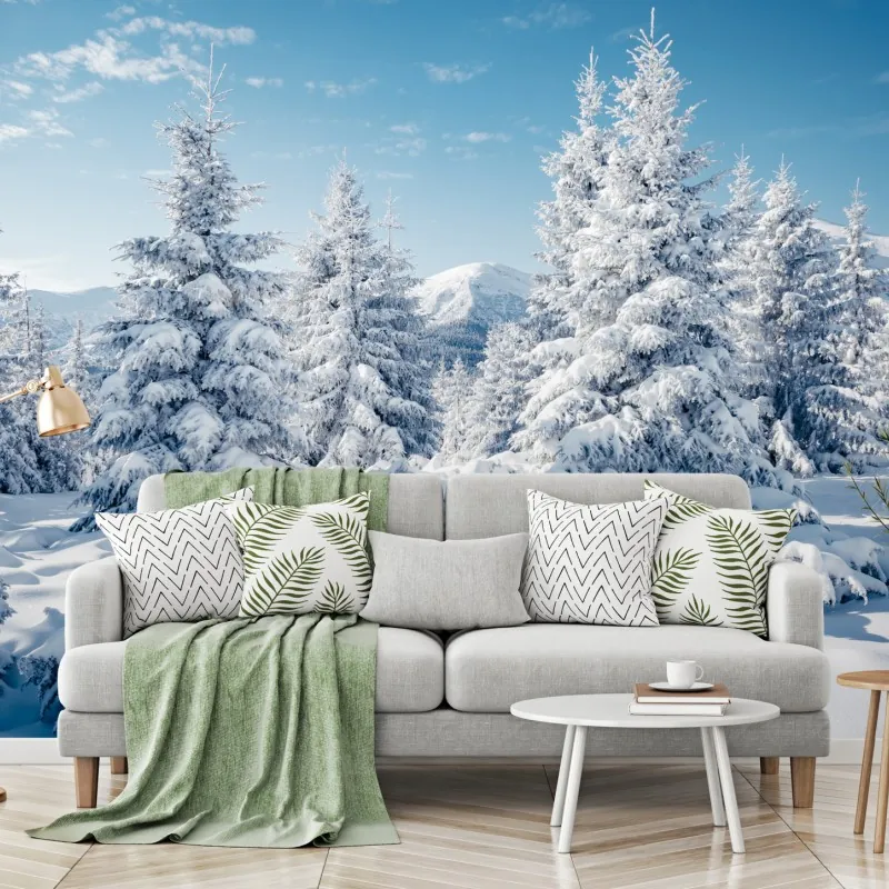 Fototapeta zimowy spokój w Karpatach