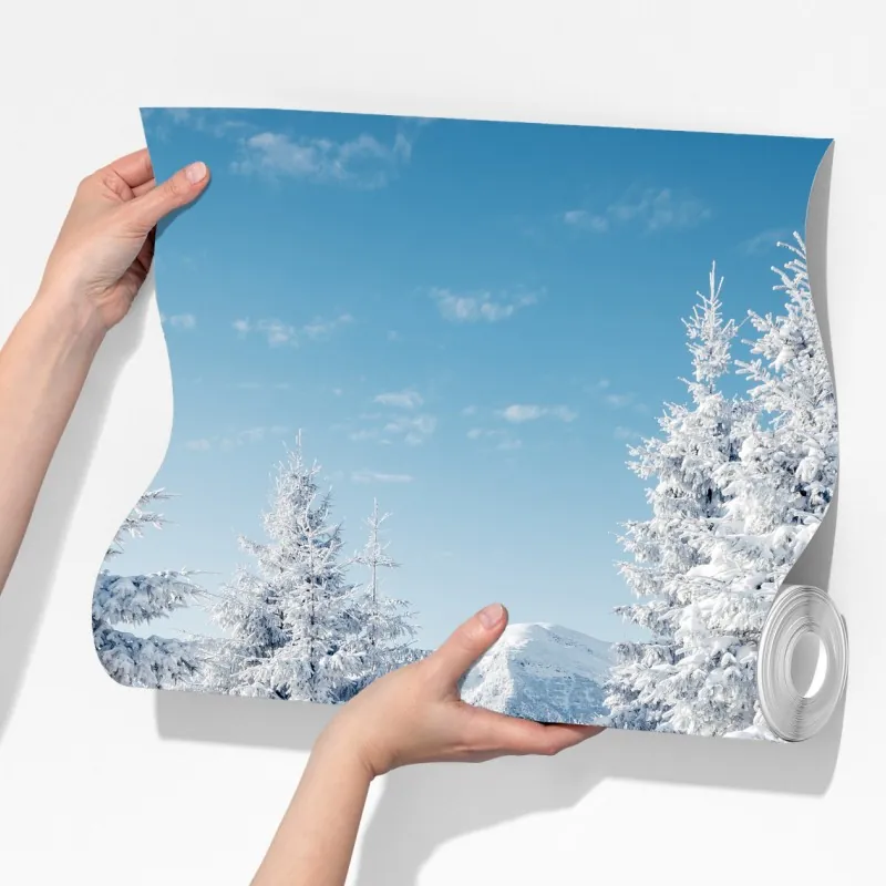 Fototapeta zimowy spokój w Karpatach – Wallissimo® Fototapeta zimowy spokój w Karpatach – Wallissimo®