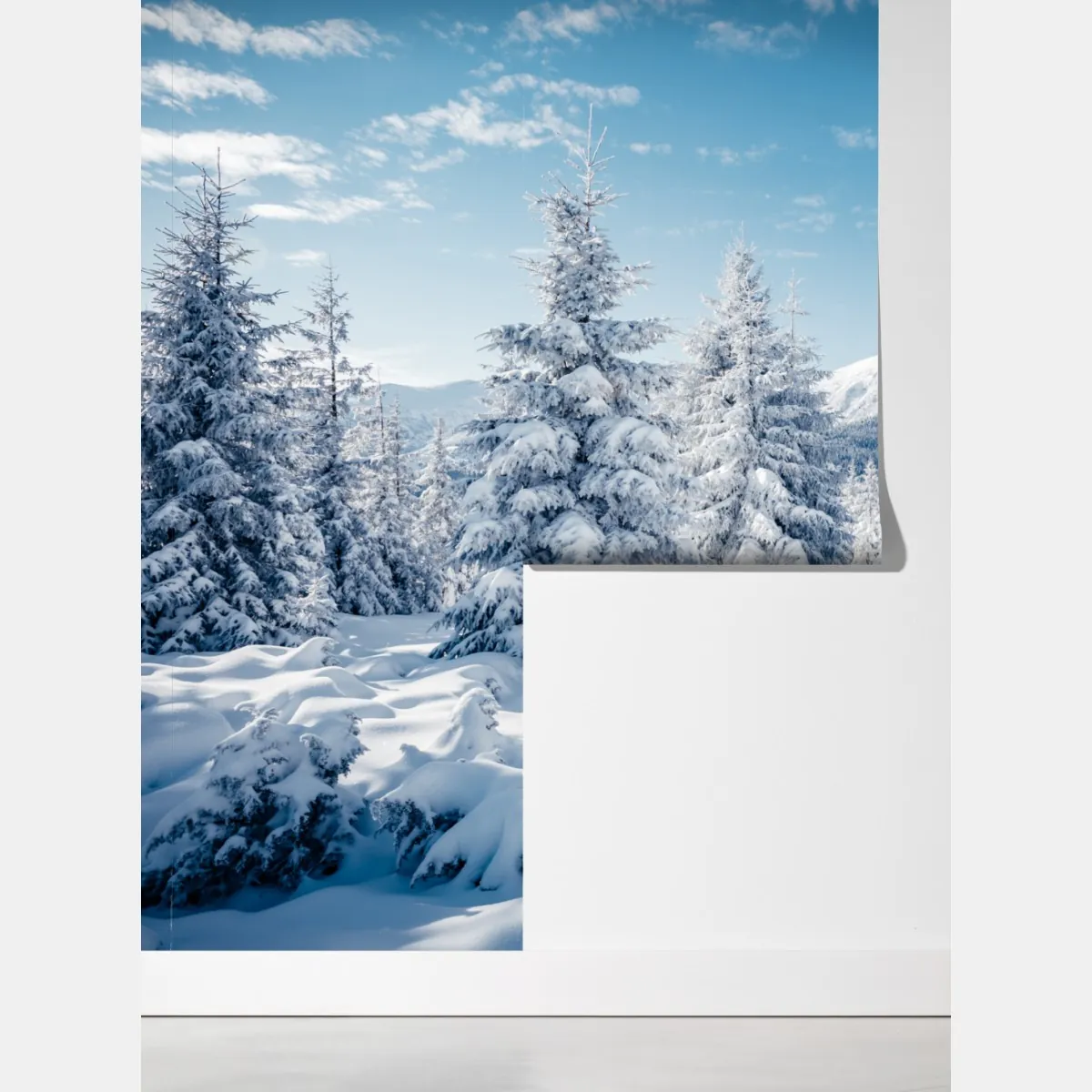 Fototapeta zimowy spokój w Karpatach – Wallissimo® Fototapeta zimowy spokój w Karpatach – Wallissimo®