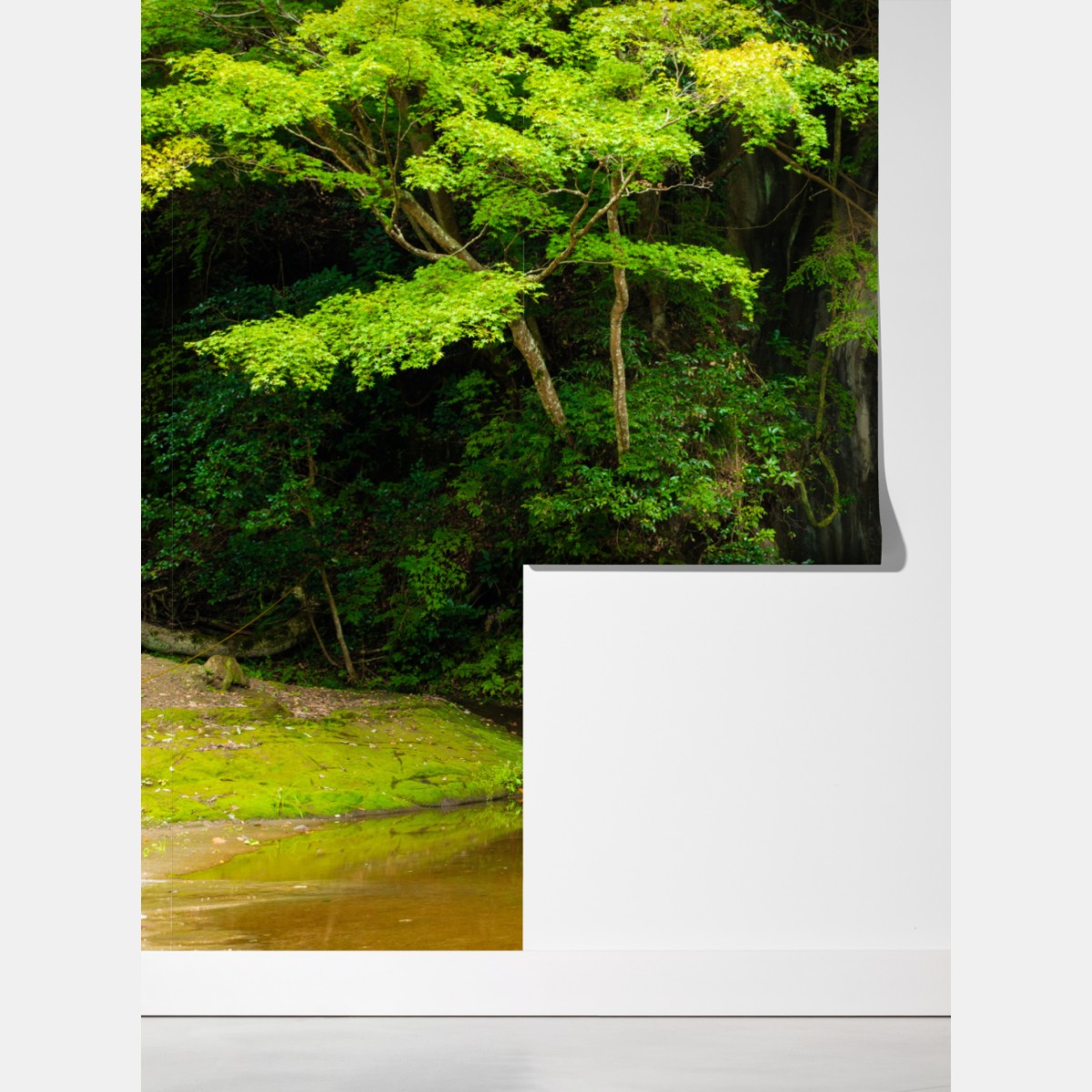 Fototapeta ukryty wodospad w skalnym łuku – Wallissimo® Fototapeta ukryty wodospad w skalnym łuku – Wallissimo®