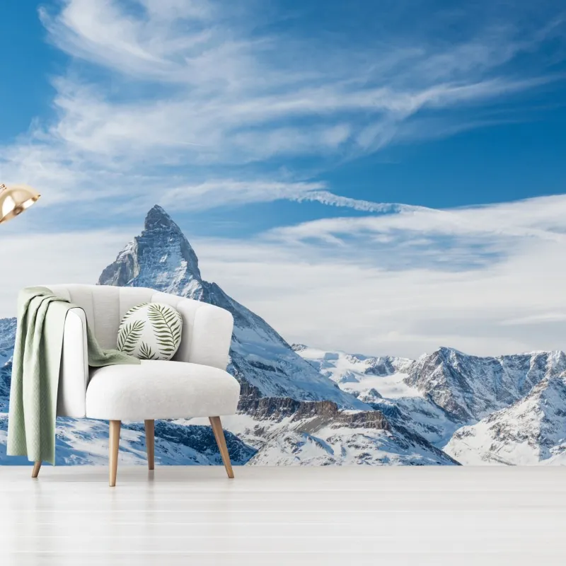 Fototapeta majestatyczny alpejski szczyt w Alpach