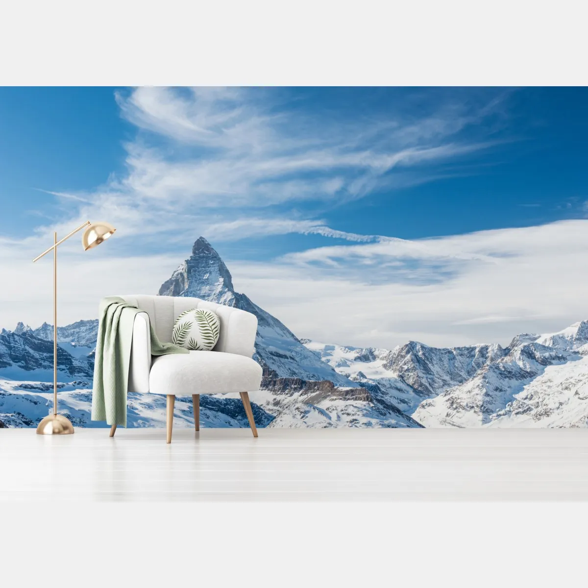 Fototapeta majestatyczny alpejski szczyt w Alpach – Wallissimo® Fototapeta majestatyczny alpejski szczyt w Alpach – Wallissimo®