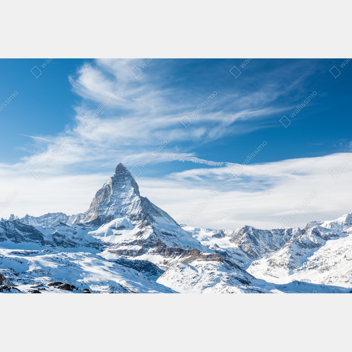 Fototapeta majestatyczny alpejski szczyt w Alpach – Wallissimo® Fototapeta majestatyczny alpejski szczyt w Alpach – Wallissimo®