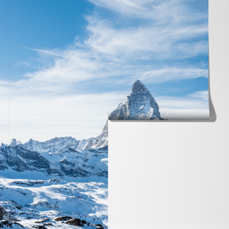 Fototapeta majestatyczny alpejski szczyt w Alpach – Wallissimo® Fototapeta majestatyczny alpejski szczyt w Alpach – Wallissimo®