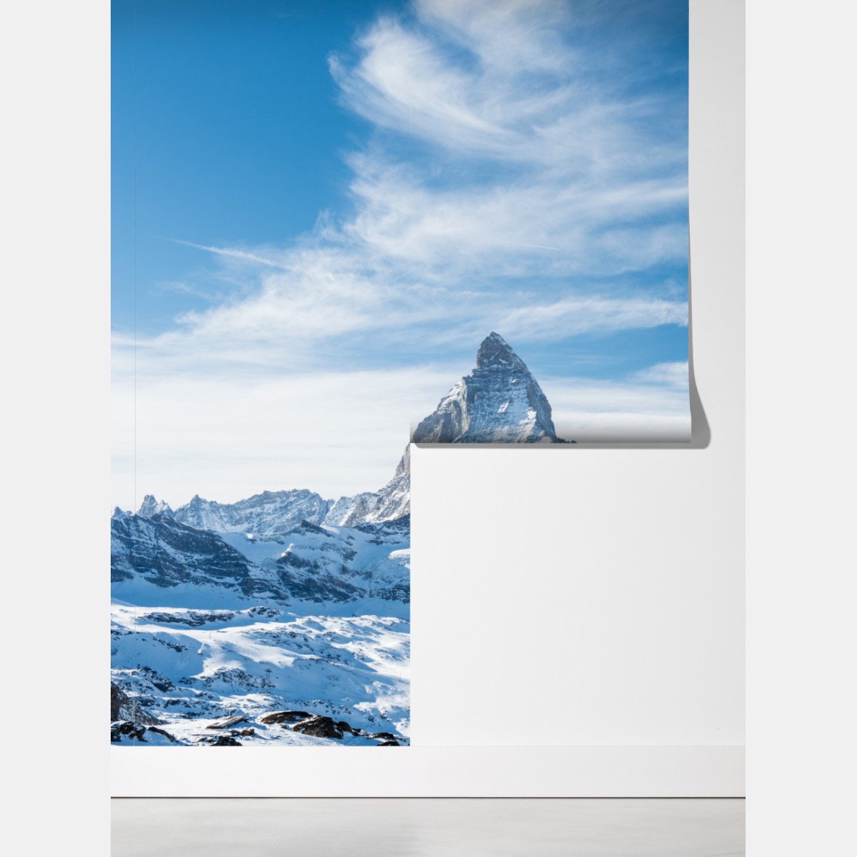 Fototapeta majestatyczny alpejski szczyt w Alpach – Wallissimo® Fototapeta majestatyczny alpejski szczyt w Alpach – Wallissimo®