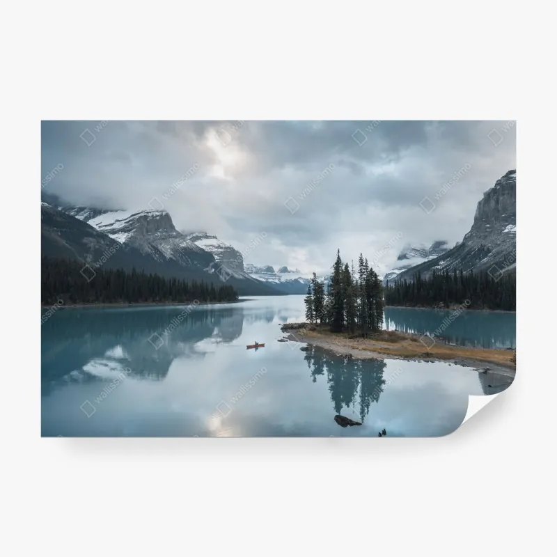 Fototapeta żywa różowa akwarelowa plama – Wallissimo®