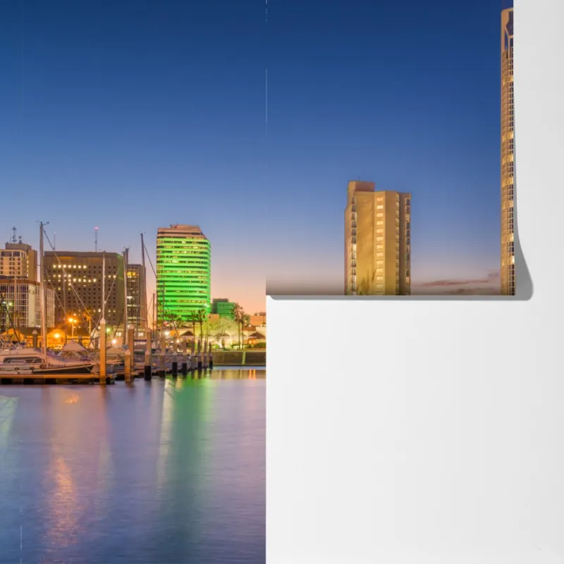 Fototapeta Corpus Christi panorama miasta o zmierzchu – Wallissimo® Fototapeta Corpus Christi panorama miasta o zmierzchu – Wallissimo®